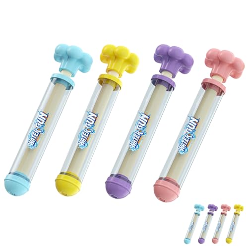 Fireworks Water Gun, Romantic Firework Water Spray Gun Squirter, High Pressure Pull-Out Sprinkler Spray Toys, Fireworks Style Waterspray Toys, for Beach Pool Water Games (4pcs-Mix) von Generic