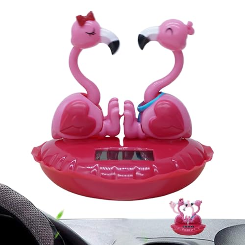 Flamingo mit Solarenergie, Flamingo, Solarkopf, Schreibtischdekoration mit Cartoon, Dekoration des zitternden Kopfes des Armaturenbretts des Autos zum Valentinstag Flamingo mit Solarenergie, Flamingo, Solarkopf, Schreibtischdekoration mit Cartoon, Dekoration des zitternden Kopfes des Armaturenbretts des Autos zum Valentinstag von Generic