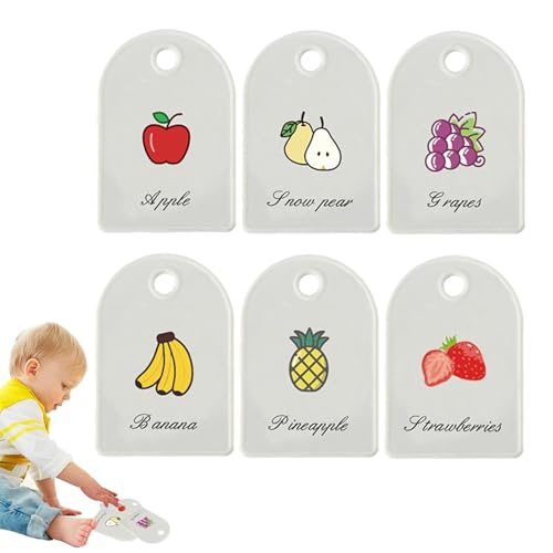 Flash-Karten mit Worten, Flash-Karten für Kleinkinder | kognitive Flash-Karten mit bunten Früchten und Tieren, doppelseitig bedrucktes Lernspielzeug, Kartenspiel, Werkzeug von Generic