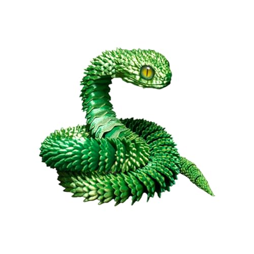 Flexible bedruckte Schlange – Modell mit Gelenken, realistisches Reptilienspielzeug, mobiles Schlangenspielzeug | Schreibtischdekoration, Anti-Stress-Spielzeug, pädagogisches Sammlerstück Flexible bedruckte Schlange – Modell mit Gelenken, realistisches Reptilienspielzeug, mobiles Schlangenspielzeug | Schreibtischdekoration, Anti-Stress-Spielzeug, pädagogisches Sammlerstück von Generic