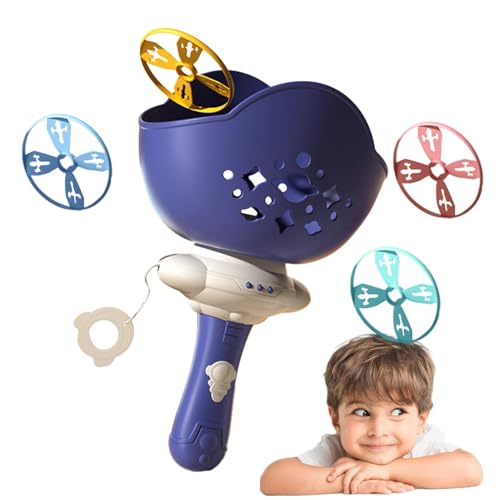 Fliegendes Zugseil-Spielzeug, Fliegender Hubschrauber Spielzeug - Spinner Toy Pull String Helikopter Spielzeug Fliegender Untertasse, Zugseil Spielzeug für Jungen und Mädchen, Geburtstage, Urlaub Fliegendes Zugseil-Spielzeug, Fliegender Hubschrauber Spielzeug - Spinner Toy Pull String Helikopter Spielzeug Fliegender Untertasse, Zugseil Spielzeug für Jungen und Mädchen, Geburtstage, Urlaub von Generic