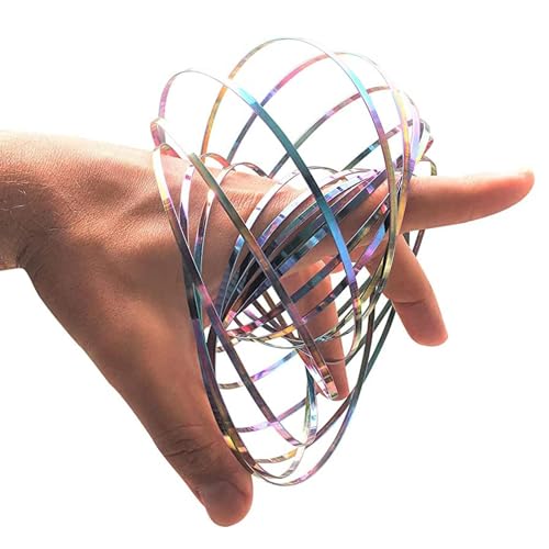 Flow-Armband-Spielzeug – Spiralarmring aus Metall | Multisensorische Feder für Stressabbau, interaktiv, Wissenschaftsrequisite, cooles Tanzen, Spaß, pädagogische Bewegung, Spinner, Unterhaltung Flow-Armband-Spielzeug – Spiralarmring aus Metall | Multisensorische Feder für Stressabbau, interaktiv, Wissenschaftsrequisite, cooles Tanzen, Spaß, pädagogische Bewegung, Spinner, Unterhaltung von Generic