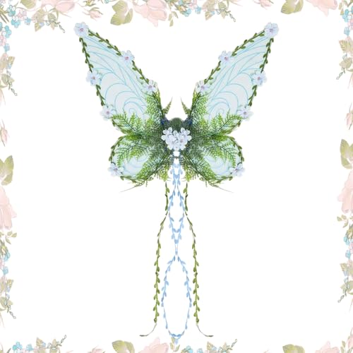 Flügel Für Mädchen | Flügel Mit Schlingpflanzen,Damenbekleidung für Party Karneval Bühnenverhalten Cosplay Fest Stolz Weihnachten Halloween Gartenparty Flügel Für Mädchen | Flügel Mit Schlingpflanzen,Damenbekleidung für Party Karneval Bühnenverhalten Cosplay Fest Stolz Weihnachten Halloween Gartenparty von Generic