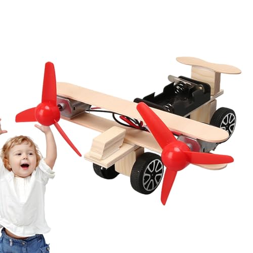 Flugzeug Spielzeug für Jungen, Flugzeug-Spielzeug für | Wissenschaftliches Flugzeug-Spielzeug | Lernspielzeug aus Holz Flugzeugmodell mit zwei Motoren, Flugzeugbausatz Spielzeug für Jungen und Mädchen von Generic