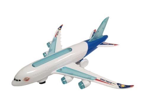 Flugzeug Spielzeug mit Lichtern Geräuschen und Bewegung Geheimnis Bump & Go Flugzeug Jumbo Jet Spielzeug mit Bewegung kompatibel Airbus 380 Boeing Spielzeug mit Licht und Sound Flugzeug Großes Flugzeug Spielzeug mit Lichtern Geräuschen und Bewegung Geheimnis Bump & Go Flugzeug Jumbo Jet Spielzeug mit Bewegung kompatibel Airbus 380 Boeing Spielzeug mit Licht und Sound Flugzeug Großes von Generic