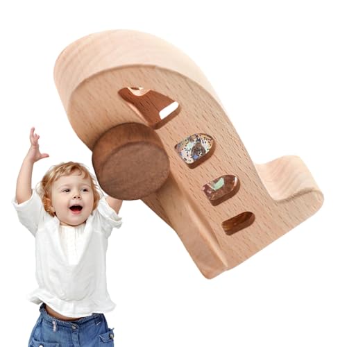 Flugzeugmodell aus Holz, Flugzeugrassel | Rassel für Feinmotorik Vista, integrierte bunte Perlen, Pinball-Flugzeug aus Holz - Pinball-Spielzeug-Set aus Holz D von Generic