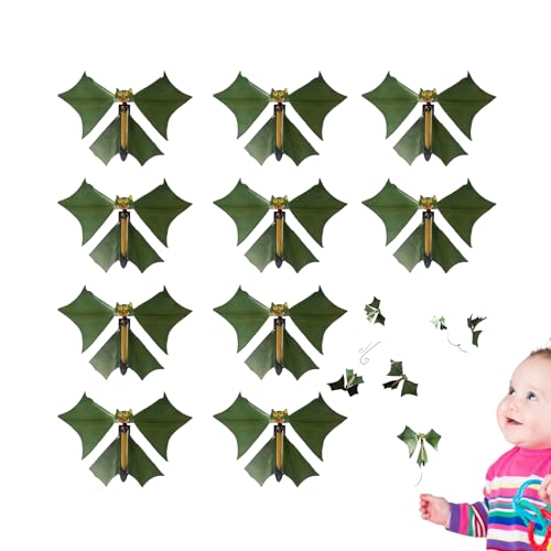 Flying Bat Prop - 10pcs Flying Mini Bat Crafts | Streich Witz Spielzeugparty bevorzugt künstliche Fledermäuse, gruseliges gruseliges Spielzeug Bühnenaufführung Accessoire von Generic