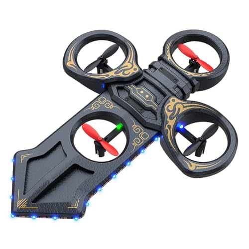 Flying Rc Glider Remote Flying 2025 Neuer Stunt-Ferngesteuerter 3-Gang-Regler Leichter, einfach zu Fliegender Rc-Gleiter für Erwachsene oder Jugendliche KzW752 (Black, 36.5x18.5x7 cm) von Generic