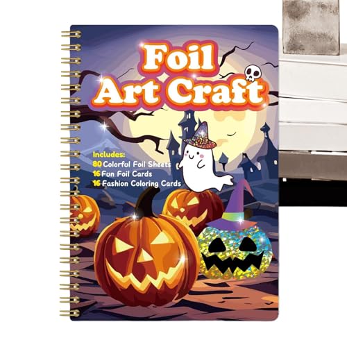 Foil Fun Bastelset Für Mädchen | Abziehen Und Aufkleben Folien Kunst Handwerk,Papier Bastelset Kreativaktivität Reisespielzeug Für Kinder Jugendliche Mädchen Söhne Töchter Familie von Generic