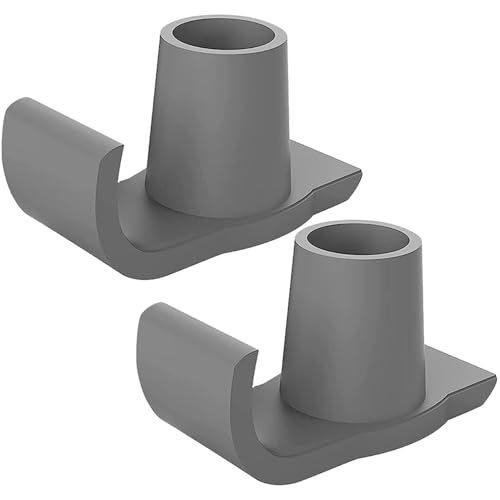 Folding Walker Ski Glides | Non-Slip Foot Sliders with Protective Pads, Elderly Rollator Accessories for Safety Support, Heavy-Duty Rear Leg Attachments, Coaster Ends for Tile, Rug, Pavement von Generic