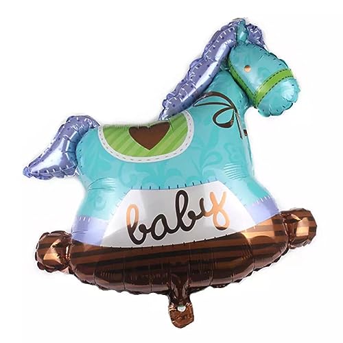 Folienballon Baby Boy, Schaukelpferd, ca. 75 x 68 cm - Party Luftballon Deko Dekoration Kindergeburtstag Helium Heliumballon XXL Ballon Geburt Geburtstag Baby Girl boy Mädchen Junge Babyparty Folienballon Baby Boy, Schaukelpferd, ca. 75 x 68 cm - Party Luftballon Deko Dekoration Kindergeburtstag Helium Heliumballon XXL Ballon Geburt Geburtstag Baby Girl boy Mädchen Junge Babyparty von Generic