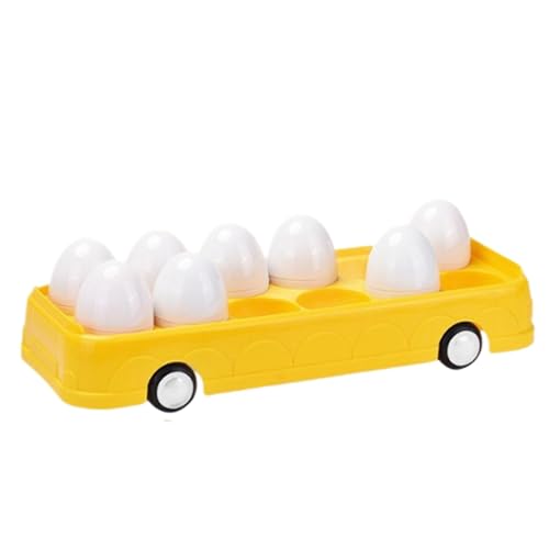 Formenlernspielzeug für Kleinkinder – Egg Bus Geometrie-Matching-Spiel | sensorisches Spielzeug für Feinmotorik, Lernspiele für Assoziation und Sortierung für und von Generic