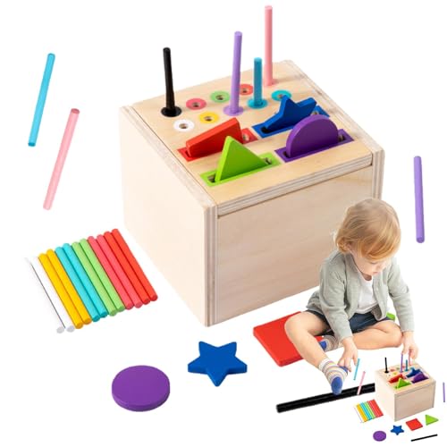Formensortierer – Spielzeug zum Formensortieren aus | Babyspielzeug aus | STEM Sortierwürfelspiel | Farbform-Sortierbox | Farblich passendes Spielzeug für und Mädchen ab 3 Jahren, SOR Formensortierer – Spielzeug zum Formensortieren aus | Babyspielzeug aus | STEM Sortierwürfelspiel | Farbform-Sortierbox | Farblich passendes Spielzeug für und Mädchen ab 3 Jahren, SOR von Generic
