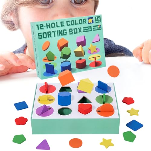 Formensortierspielzeug, Sortierspielzeug | Lernform und farblich abgestimmtes Spiel, Lernspielzeug aus Holz für die Feinmotorik, kognitives Lernspiel für die Entwicklung der Gegenwart Formensortierspielzeug, Sortierspielzeug | Lernform und farblich abgestimmtes Spiel, Lernspielzeug aus Holz für die Feinmotorik, kognitives Lernspiel für die Entwicklung der Gegenwart von Generic