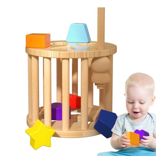 Formensortierung für Babys, pädagogischer Formensortierer, Farberkennungs-Formsortierer aus, Pädagogische farblich passende Box für Kleinkinder mit 6 geometrischen Formblöcken für Babys, Kleinkin Formensortierung für Babys, pädagogischer Formensortierer, Farberkennungs-Formsortierer aus, Pädagogische farblich passende Box für Kleinkinder mit 6 geometrischen Formblöcken für Babys, Kleinkin von Generic