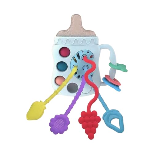 Frühe Bildung für Kleinkinder Weiche Silikon Flasche Interaktives Lernen Zahnen Indoor-Aktivitäten für Babys Tne392 (A, One Size) von Generic