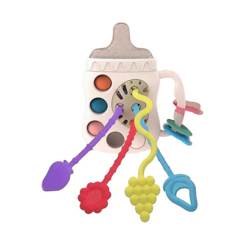 Frühe Bildung für Kleinkinder Weiche Silikon Flasche Interaktives Lernen Zahnen Indoor-Aktivitäten für Babys Tne392 (C, One Size) von Generic