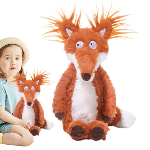 Fuchs-Stofftierpuppe – Stofffuchs-Plüschtier, hautfreundliches Stofftier-Stoffkissen für Sofa, Schlafzimmer, Wohnzimmer von Generic