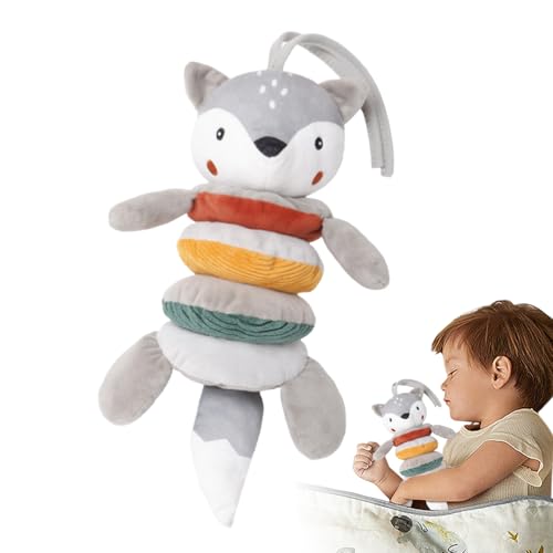 Fuchsform -Kinderwagenspielzeug - Plüschstoff, farbenfrohes Design | 28x12cm Musical Hand Bell Puppet für die frühe Ausbildung, EIN Kinderwagen- und Kinderwagen -Accessoires für Babys für -, Reise Fuchsform -Kinderwagenspielzeug - Plüschstoff, farbenfrohes Design | 28x12cm Musical Hand Bell Puppet für die frühe Ausbildung, EIN Kinderwagen- und Kinderwagen -Accessoires für Babys für -, Reise von Generic