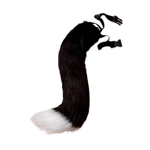 Fuchsschwanz Kunstpelz Tier Fuchs Wolf Katze Kostüm Schwanz 50cm Plüsch Tierschwanz Kunstfell Wolfsschwanz Katzewanz Karneval Halloween Party Dress Up Fasching Mottoparty Verkleidung (Fuchsschwanz-F) von Generic