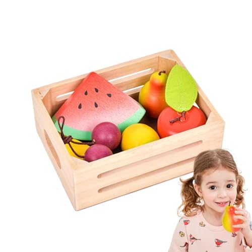 Fühlt sich an, als würde man das Essens-Set spielen | Lernspielzeug für Früchte, leichtes Gemüsespielzeug, frühes Lernspielzeug für Kindergarten, Kindergarten und Kindergarten von Generic