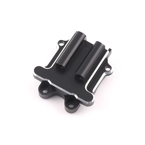 Für Arrma 1/18 Für Granite Für Grom Metall Upgrade Teile Lenkung Block Suspension Arm Antriebswelle Getriebe Abdeckung RC Auto Zubehör RC Zubehör(Black,Front Gearbox Cover) von Generic