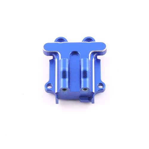 Für Arrma 1/18 Für Granite Für Grom Metall Upgrade Teile Lenkung Block Suspension Arm Antriebswelle Getriebe Abdeckung RC Auto Zubehör RC Zubehör(Blue,Rear Gearbox Cover) von Generic