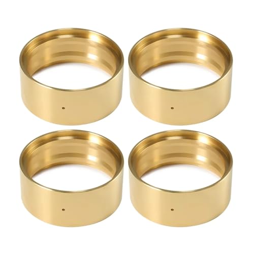 Für Axial Für SCX10 Für TRX4 VS4-10 Für Element Für Enduro TF2 RC Auto Crawler 95g Messing Interne Beadlock Ring Klemmringe Für Fit 1,9 Rad Felgen RC Zubehör(Yellow,4PCS) von Generic