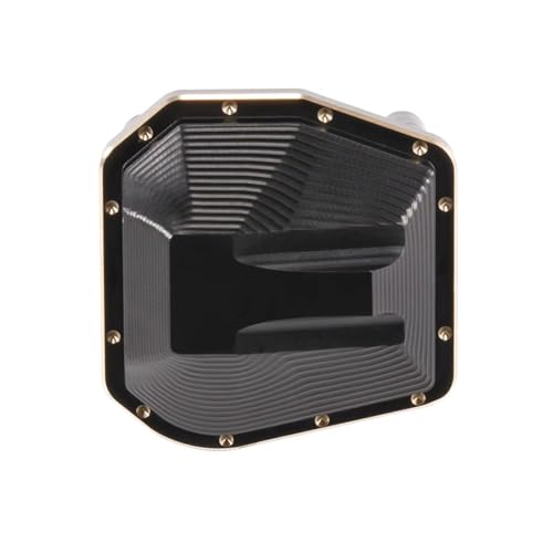 Für Axial Für SCX10 PRO 1/10 Skala RC Comp Auto Crawler 4x4 Für LCG Für Chassis Vordere Hinterachse Upgrade Teile 33g Schwarz Beschichtung Messing Diff Abdeckung RC Zubehör(1 pcs) von Generic