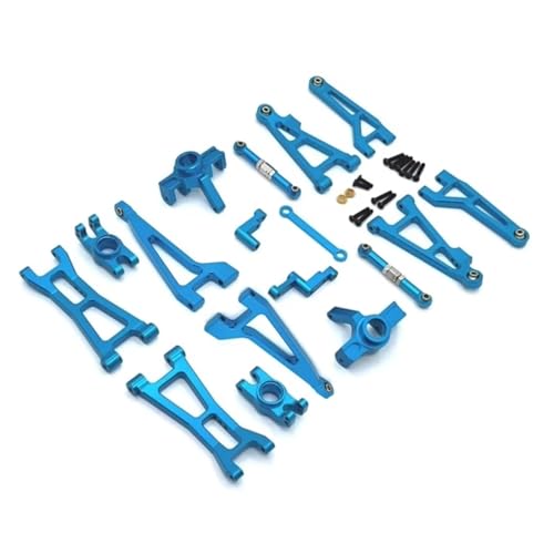 Für Haiboxing Für HBX 16889 16889A 16890 16890A SG1601 SG1602 1/16 RC Auto Upgrade Teile Kit Metall Suspension Arm Lenkung Cup Set RC Zubehör(Blue) von Generic