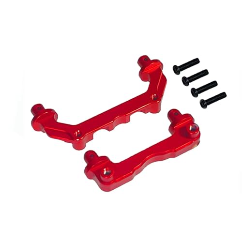 Für Mjx Für Hyper Go 14209 14210 H14BM 1/1 Metall Vorne Und Hinten Shell Säulen Körper Säulen Fernbedienung Auto Aluminium Upgrade Teile RC Zubehör(Red) von Generic