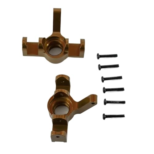 Für Mjx Für Hyper Go 16207 16208 16209 16210 H16 1/16 Upgrade Teile Metall Front Lenkung Tasse Für Rc Auto Aluminium Zubehör RC Zubehör(Yellow) von Generic