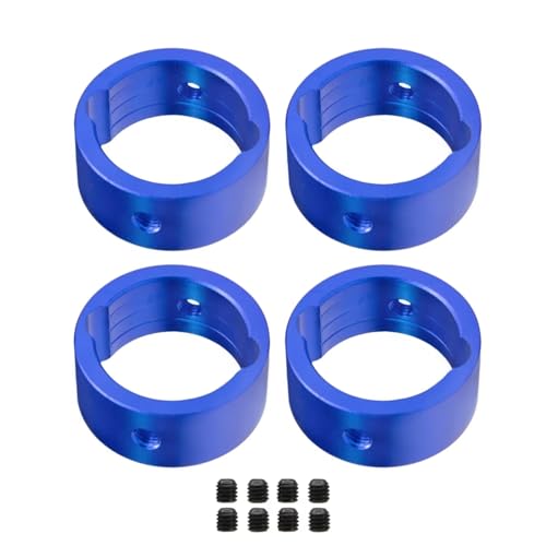 Für TRAXXAS Für XRT 1/5 Für X-MAXX 1/6 RC Auto Upgrade Teile 4 Stücke Metall Drive Cup Verstärkung Differential Drive Cup Hülse RC Zubehör(Blue) von Generic