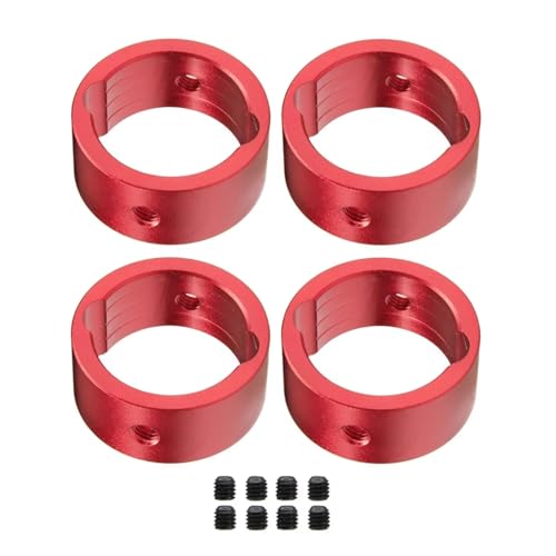 Für TRAXXAS Für XRT 1/5 Für X-MAXX 1/6 RC Auto Upgrade Teile 4 Stücke Metall Drive Cup Verstärkung Differential Drive Cup Hülse RC Zubehör(Red) von Generic