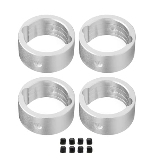Für TRAXXAS Für XRT 1/5 Für X-MAXX 1/6 RC Auto Upgrade Teile 4 Stücke Metall Drive Cup Verstärkung Differential Drive Cup Hülse RC Zubehör(Silver) von Generic