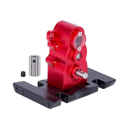 Für TRX4 Für Defender Für SCX10 1/10 RC Auto Crawler Vertikale Getriebe Für LCG Hochleistungs-Getriebe Mit Niedrigem Schwerpunkt Upgrade-Teile RC Zubehör(Red) von Generic