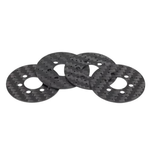 Für TRX4 Für SCX10 1.9 2.2 1/8 1/10 RC Auto Crawler Rigs Beadlock Räder Felge Upgrade Teile 4Pcs 1MM Carbon Faser SLW Skala Bremsscheiben RC Zubehör von Generic