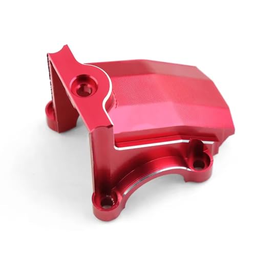 Für Traxxas Für X-Maxx Xmaxx Für XRT 1/5 1/6 RC Auto Für Monster Truck Metall Vorne Hinten Differential Gehäuse Getriebe Abdeckung 7780 Upgrade Teile RC Zubehör(Red) von Generic