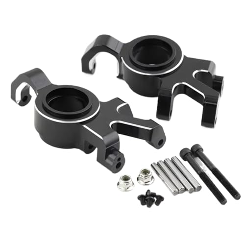 Für Traxxas X-Maxx 6S 8S RC 1/5 Für Monster Truck Upgrade Teile Zubehör RC Auto Metall Front Lenkung Block RC Zubehör(Black) von Generic