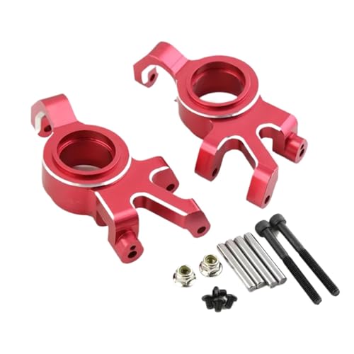 Für Traxxas X-Maxx 6S 8S RC 1/5 Für Monster Truck Upgrade Teile Zubehör RC Auto Metall Front Lenkung Block RC Zubehör(Red) von Generic
