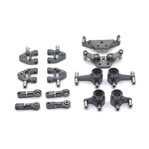 Für Wltoys 284161 284010 284131 K989 K979 K969 P929 P939 1/28 Metall Upgrade Teile Kit RC Auto Upgrade Zubehör Set RC Zubehör(Gray) von Generic
