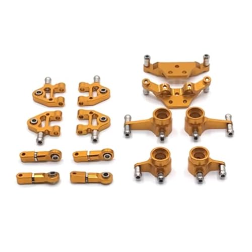 Für Wltoys 284161 284010 284131 K989 K979 K969 P929 P939 1/28 Metall Upgrade Teile Kit RC Auto Upgrade Zubehör Set RC Zubehör(Yellow) von Generic