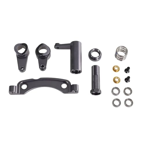 Für ZD Für Racing DBX-10 10427S 9106S 1/10 RC Auto Lenkung Montage Von Metall Teile Für Fernbedienung Autos Teile Zubehör RC Zubehör(Metallic) von Generic