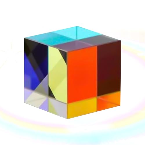 Funkelnder Kristall-Sonnenfänger - Hängende Kristallprismen, Strahlender Anhänger Sonnenfänger | Kristallwürfel aus transparentem Glas, X-Cube aus optischem Glas für pädagogische Experimente von Generic