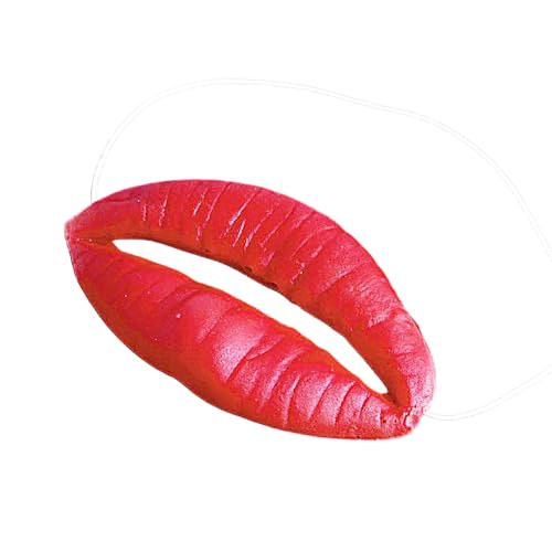 Funny Lippen Requisiten - Rote Lippen Streich Stuff Cosplay Requisiten | Rote Lippen Streich Stoffe Cosplay -Requisiten, Große Lippen Streich Spielzeug, Wurst Mund Gesichtsabdeckung, Latexfoto - von Generic