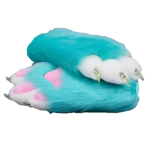 Furry Fursuit Paw Handschuhe, Faux Pel Cat Paw Tierpfote, flauschige Fursuitpfote, handgefertigtes Kunstpelz für Erwachsene Unisex Cosplay Comic Con Furry Fursuit Paw Handschuhe, Faux Pel Cat Paw Tierpfote, flauschige Fursuitpfote, handgefertigtes Kunstpelz für Erwachsene Unisex Cosplay Comic Con von Generic
