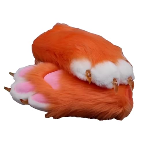 Furry Fursuit Paw Handschuhe, Faux Pel Cat Paw Tierpfote, flauschige Fursuitpfote, handgefertigtes Kunstpelz für Erwachsene Unisex Cosplay Comic Con Furry Fursuit Paw Handschuhe, Faux Pel Cat Paw Tierpfote, flauschige Fursuitpfote, handgefertigtes Kunstpelz für Erwachsene Unisex Cosplay Comic Con von Generic