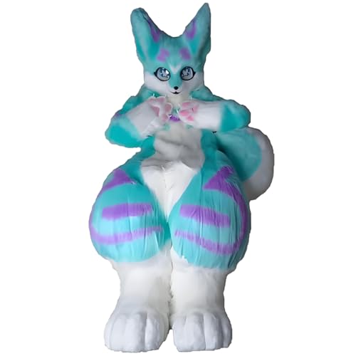 Fursuit Fullsuit handgefertigt, Maskottchen Kostüme Kostümzubehör, Vollständigkeitskostüme pelziger Anzug für Adult Halloween Cosplay Party Fursuit Fullsuit handgefertigt, Maskottchen Kostüme Kostümzubehör, Vollständigkeitskostüme pelziger Anzug für Adult Halloween Cosplay Party von Generic