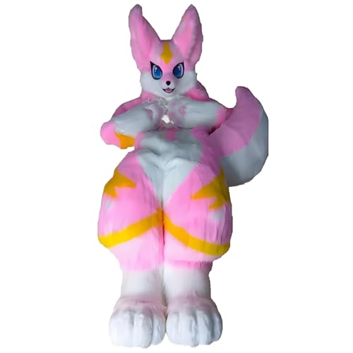 Fursuit Kostümparty -Accessoires, Pursuit Head Maske Cartoon, Fursuit Kleidung Faux Pelz für Unisex Comic Con Kostümparty Fursuit Kostümparty -Accessoires, Pursuit Head Maske Cartoon, Fursuit Kleidung Faux Pelz für Unisex Comic Con Kostümparty von Generic
