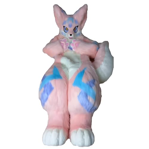 Fursuit Kostümparty -Accessoires, Pursuit Head Maske Cartoon, Fursuit Kleidung Faux Pelz für Unisex Comic Con Kostümparty Fursuit Kostümparty -Accessoires, Pursuit Head Maske Cartoon, Fursuit Kleidung Faux Pelz für Unisex Comic Con Kostümparty von Generic